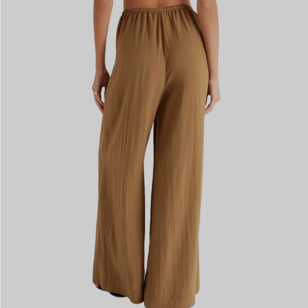 Z Supply Brown 2 piece set with Wide-Leg Pant and Tank Top - Picture 3 of 11